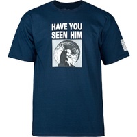 Powell Peralta Searching For Animal Chin Navy T-Shirt