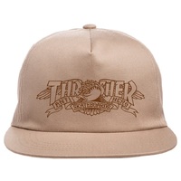 Thrasher X Antihero Mag Banner Khaki Snapback Hat