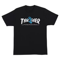 Santa Cruz X Thrasher Screaming Logo Black T-Shirt