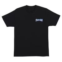 Santa Cruz X Thrasher Flame Dot Black T-Shirt