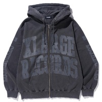 XLarge Pigment College Logo Black Zip Hoodie