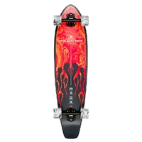 Globe The All Time Red Flames 35 Longboard Skateboard