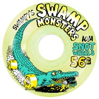 Snot Wheel Co Swampy's Swamp Monsters Clear Yellow 101A 56mm Skateboard Wheels