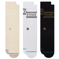 Stance Basic Crew 3 Pack Oatmeal Large Mens Socks