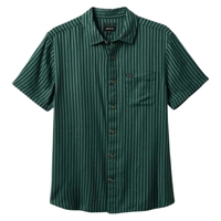 Brixton Charter Herringbone Stripe Woven Trekking Green Chinois Button Up Shirt