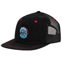 Santa Cruz Screaming Wave Black Trucker Hat