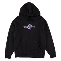 Welcome Skateboards X Britney Spears Flower Pigment Dyed Black Hoodie