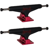 Independent Forged Hollow Voltage Black Red Set Of 2 Skateboard Trucks