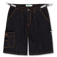 Ichpig Denim Utility Black Overdye Shorts