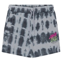 Santa Cruz Rad Dot Hollow Black Tie Dye Elastic Waist Youth Track Shorts