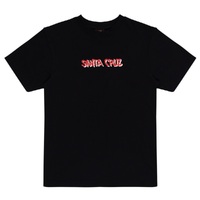 Santa Cruz Screaming Wave Black Youth T-Shirt