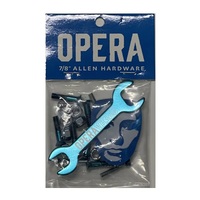 Opera Allen Blue Silver 7/8" Inch Hardware