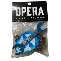 Opera Allen Black Blue 1" Inch Hardware