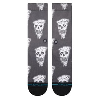 Stance Pizza Face White Black Large Mens Socks