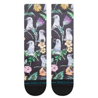 Stance Just Flocked Black Large Mens Socks