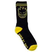 Spitfire Bighead Black Yellow 1 Pair Mens Socks