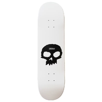 Zero Glow In The Dark Single Skull 8.5 Skateboard Deck