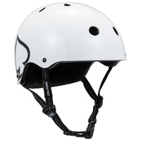 Protec Low Pro Certified Gloss White Helmet