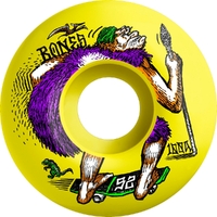 Bones OG 100's Neonderthal Yellow V4 100A 52mm Skateboard Wheels