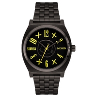 Nixon Nirvana Time Teller Black Nirvana Smiley Face Watch