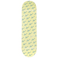 April Shane O'Neill Chrome Logo Script Yellow 8.125 Skateboard Deck