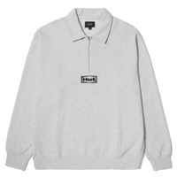 Huf Slate Quarter Heather Grey Zip Fleece Jacket