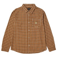 Huf Echo Oxford Plaid Russet Button Up Shirt