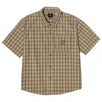 Huf H Star Plaid Putty Button Up Shirt