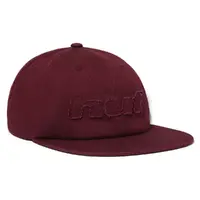 HUF Distressed Logo Raisin 5 Panel Hat