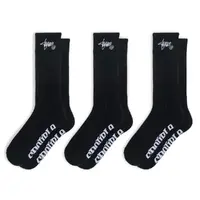 S-Double Standard Shawn Black 3 Pairs Socks