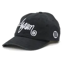 S-Double Shawn Script Black Strapback Hat