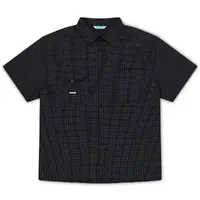 Ichpig Ripstop Para Check Black Button Up Shirt