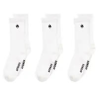 Afends Flame White 3 Pack Socks