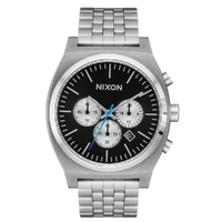 Nixon Time Teller Chrono Chrome Black Chrome Sunray Watch