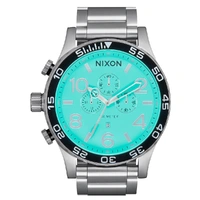 Nixon 51-30 Chrono Silver Turquoise Watch