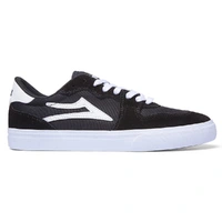 Lakai York Black White Suede Mens Skate Shoes