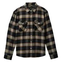 Brixton 20th Anniversary Bowery Flannel Black Cream Button Up Shirt