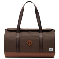 Herschel Heritage 40L Chocolate Brown Crosshatch Saddle Brown Duffle Bag