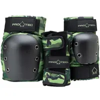 Protec Knee Elbow Wrist Street 3 Pack Camo Protective Pad Set