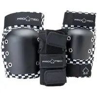 Protec Knee Elbow Wrist Street 3 Pack Checker Protective Pad Set