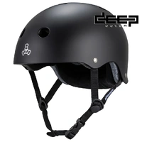 Triple 8 Certified Deep Cover Black Matte Helmet