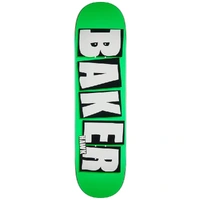 Baker Riley Hawk Brand Name Neon Green B2 8.5 Skateboard Deck