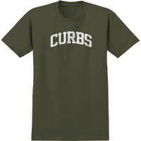 Real Skateboards Curbs Military Green T-Shirt