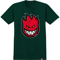 Spitfire Bighead Fill Forest Green Red T-Shirt