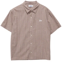 XLarge Oxford Script Brown Button Up Shirt