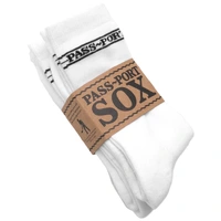 Passport Hi Sox R43 White 3 Pack Socks