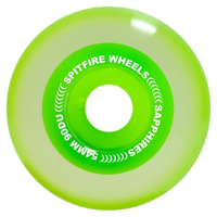 Spitfire Sapphire Neon Green Conical Full 90D 54mm Skateboard Wheels