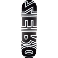 Zero Bold Black White 7.75 Skateboard Deck Gripped