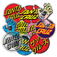 Santa Cruz Assorted Stickers 10 Pack