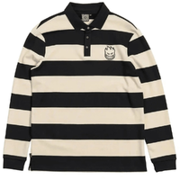 Spitfire Rugby Bighead White Black Long Sleeve Shirt